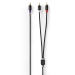 Subwoofer-Kabel | RCA Male | 2x RCA Male | Verguld | 3.00 m | Rond | 4.0 mm | Antraciet | Doos