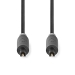 CABW25000AT50 Optische Audiokabel | TosLink Male | TosLink Male | 5.00 m | Rond | PVC | Antraciet | Doos