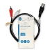 DIN-Audiokabel | DIN 5-Pins Male | 2x RCA Male | Vernikkeld | 1.00 m | Rond | PVC | Zwart | Label