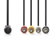 DIN-Audiokabel | DIN 5-Pins Female | 4x RCA Male | Vernikkeld | 0.20 m | Rond | PVC | Zwart | Label