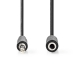 Stereo-Audiokabel | 3,5 mm Male | 3,5 mm Female | Vernikkeld | 1.00 m | Rond | Label