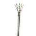 Netwerk Kabel Rol | CAT6 | Solid | S/FTP | CCA | 100.0 m | Binnenshuis | Rond | PVC | Grijs | Trekdoos