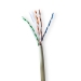 Netwerk Kabel Rol | CAT6 | Stranded | U/UTP | Koper | 100.0 m | Binnenshuis | Rond | LSZH | Grijs | Trekdoos