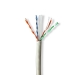 Netwerk Kabel Rol | CAT6 | Solid | U/UTP | Koper | 305.0 m | Binnenshuis | Rond | LSZH | Grijs | Trekdoos