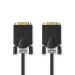 DVI-Kabel | DVI-D 24+1-Pins Male | DVI-D 24+1-Pins Male | 2560x1600 | Verguld | 3.00 m | Recht | PVC | Antraciet | Doos