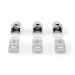 RJ45-Connector | RJ45 Pass Through | Stevig/Gesnoerd FTP CAT6a | Recht | Verguld | 10 Stuks | PVC | Grijs / Wit / Zwart | Doos