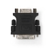 DVI-Adapter | DVI-I 24+5-Pin Male | VGA Female 15p | Vernikkeld | Recht | PVC | Zwart | Doos