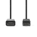 DisplayPort-Kabel | DisplayPort Male | HDMI™ Connector | 4K@30Hz | Vernikkeld | 1.00 m | Rond | PVC | Antraciet | Doos