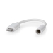 Lightning-Adapter | Apple Lightning 8-Pins | 3,5 mm Female | Vernikkeld | 0.10 m | Rond | PVC