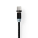 USB-Kabel | USB 2.0 | USB-A Male | USB Micro-B Male / USB-C™ Male | 10 W | No Data Transfer | Vernikkeld | 2.00 m | Rond | Nylon | Zwart | Doos