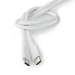 USB-Kabel | USB 2.0 | USB-C™ Male | USB-C™ Male | 60 W | 480 Mbps | Vernikkeld | 1.50 m | Rond | Silicone | Wit | Doos