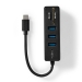 USB-Hub | 1x USB-C™ | 3x USB A Female | 5-Poorts poort(en) | USB 3.2 Gen 1 | USB Gevoed | 5 Gbps | SD & MicroSD