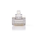 RJ45-Connector | Male | Stranded STP CAT5 | Recht | Verguld | 10 Stuks | PVC | Transparant | Doos