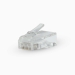 RJ45-Connector | RJ45 Pass Through | Stranded UTP CAT5 | Recht | Verguld | 10 Stuks | PVC | Transparant | Doos