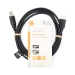 USB-Kabel | USB 2.0 | USB-A Male | USB-A Male | 480 Mbps | Vernikkeld | 2.00 m | Rond | PVC | Zwart | Label