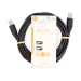 USB-Kabel | USB 2.0 | USB-A Male | USB-A Male | 480 Mbps | Vernikkeld | 3.00 m | Rond | PVC | Zwart | Label