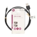 USB-Kabel | USB 2.0 | USB-A Male | USB Micro-B Male | 7.5 W | 480 Mbps | Vernikkeld | 1.00 m | Rond | PVC | Zwart | Label