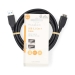 USB-Kabel | USB 3.2 Gen 1 | USB-A Male | USB Micro-B Male | 5 Gbps | Vernikkeld | 2.00 m | Rond | PVC | Zwart | Label