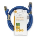 CAT5e Netwerkkabel | SF/UTP | RJ45 Male | RJ45 Male | 2.00 m | Rond | PVC | Blauw | Label