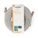 CAT6 Netwerkkabel | RJ45 Male | RJ45 Male | S/FTP | 15.0 m | Rond | LSZH | Grijs | Label