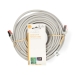 CAT6 Netwerkkabel | RJ45 Male | RJ45 Male | S/FTP | 30.0 m | Rond | LSZH | Grijs | Label