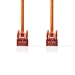 CAT6 Netwerkkabel | RJ45 Male | RJ45 Male | S/FTP | 0.25 m | Rond | LSZH | Oranje | Label