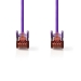 CAT6 Netwerkkabel | RJ45 Male | RJ45 Male | S/FTP | 1.00 m | Rond | LSZH | Violet | Label