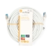 CAT6a netwerkkabel | S/FTP | RJ45 Male | RJ45 Male | 20.0 m | Snagless | Rond | LSZH | Wit | Label