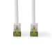 CAT7 Netwerkkabel | S/FTP | RJ45 Male | RJ45 Male | 0.25 m | Snagless | Rond | LSZH | Wit | Label