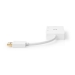 DisplayPort-Adapter | Mini-DisplayPort Male | DVI-D 24+1-Pins Female / HDMI™ Output / VGA Female 15p | 4K@60Hz | Verguld | Schakelbaar | 0.20 m | Rond | ABS | ABS | Wit | Polybag