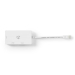 DisplayPort-Adapter | Mini-DisplayPort Male | DVI-D 24+1-Pins Female / HDMI™ Output / VGA Female 15p | 4K@60Hz | Vernikkeld | Schakelbaar | 0.20 m | Rond | ABS | ABS | Wit | Polybag