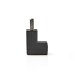 USB-A Adapter | USB 2.0 | USB-A Male | USB-A Female | 480 Mbps | Rond | Vernikkeld | PVC | Zwart | Doos