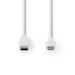 Lightning Kabel | USB 2.0 | Apple Lightning 8-Pins | USB-C™ Male | 480 Mbps | Vernikkeld | 2.00 m | Rond | PVC | Wit | Doos