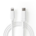 Lightning Kabel | USB 2.0 | Apple Lightning 8-Pins | USB-C™ Male | 480 Mbps | Vernikkeld | 2.00 m | Rond | PVC | Wit | Doos