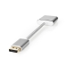 DisplayPort-Kabel | DisplayPort Male | DVI-D 24+1-Pins Female | 1080p | Verguld | 0.20 m | Rond | Gevlochten | Zilver | Cover Window Box