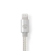 Lightning Kabel | USB 2.0 | Apple Lightning 8-Pins | USB-C™ Male | 480 Mbps | Verguld | 2.00 m | Rond | Gevlochten / Nylon | Aluminium | Cover Window Box