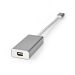 USB-C™ Adapter | USB 3.2 Gen 1 | USB-C™ Male | Mini DisplayPort Female | 0.20 m | Rond | Verguld | Gevlochten / Nylon | Zilver | Cover Window Box