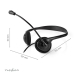 PC-Headset | On-Ear | Stereo | USB Type-A / USB Type-C™ | Inklapbare Microfoon | Zwart