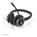 PC-Headset | On-Ear | Stereo | USB Type-A / USB Type-C™ | Inklapbare Microfoon | Zwart