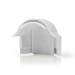 Kabelmanagement | Buis | Over de hoek | 1 Stuks | PVC | Wit