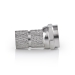 F-Connector | Recht | Male | Verguld | 75 Ohm | Twist-On | Diameter kabelinvoer: 5.5 mm | Koper | Metaal | 2 Stuks | Window Box