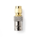 SMA-Adapter | SMA Male | BNC Female | Verguld | 50 Ohm | Recht | Koper | Goud | 2 Stuks | Doos