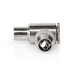 IEC (Coax) Connector | 90° Gehoekt | Male | Vernikkeld | 75 Ohm | Schroef | Diameter kabelinvoer: 7.0 mm | Metaal | Zilver | 2 Stuks | Doos