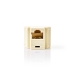 Telecom-Netwerksplitter | RJ45 Female | 2x RJ45 Female | Verguld | Ivoor | PVC | Doos