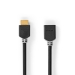 High Speed ​​HDMI™-Kabel met Ethernet | HDMI™ Connector | HDMI™ Output | 4K@60Hz | ARC | 18 Gbps | 1.00 m | Rond | PVC | Antraciet | Doos