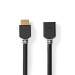 High Speed ​​HDMI™-Kabel met Ethernet | HDMI™ Connector | HDMI™ Output | 8K@60Hz | eARC | 48 Gbps | 2.00 m | Rond | PVC | Antraciet | Doos