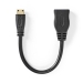 High Speed ​​HDMI™-Kabel met Ethernet | HDMI™ Mini-Connector | HDMI™ Output | 4K@30Hz | 10.2 Gbps | 0.20 m | Rond | PVC | Zwart | Doos