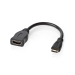 High Speed ​​HDMI™-Kabel met Ethernet | HDMI™ Mini-Connector | HDMI™ Output | 4K@30Hz | 10.2 Gbps | 0.20 m | Rond | PVC | Zwart | Doos