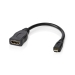 High Speed ​​HDMI™-Kabel met Ethernet | HDMI™ Micro-Connector | HDMI™ Output | 4K@30Hz | 10.2 Gbps | 0.20 m | Rond | PVC | Zwart | Doos