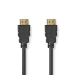 Premium High Speed ​​HDMI™-Kabel met Ethernet | HDMI™ Connector | HDMI™ Connector | 4K@60Hz | 18 Gbps | 1.00 m | Rond | PVC | Zwart | Label